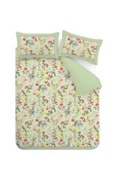 RHS x Catherine Lansfield 'Birds In Bloom' So Soft Duvet Cover Set in Green - Size: King - thumbnail 6