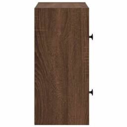 Berkfield Home Durable Bookcase Brown Oak 40x24x52 cm Engineered Wood - Size: 40 x 24 x 52 cm - thumbnail 6