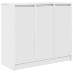 Berkfield Home Sideboard White 85x34x76 cm Engineered Wood - Size: 85 x 34 x 76 cm - thumbnail 2