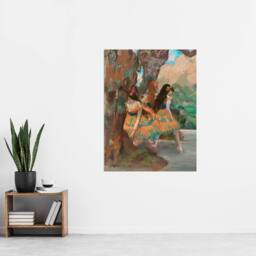 "Artery8 Young Ballet Dancers On Stage Degas Vintage Wall Art Print Poster - Size: W18"" x H24""" - thumbnail 4