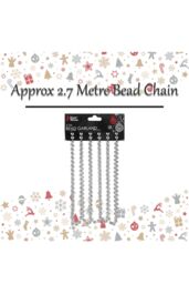 VFM e-Store Christmas Decoration 2. 7M Bead Chain Metre Rose Gold - thumbnail 2