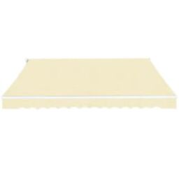 Berkfield Home Folding Awning Manual Operated 600 cm Cream in Beige - thumbnail 2