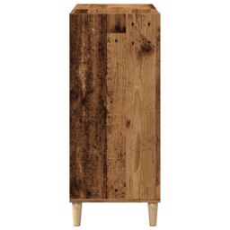 Berkfield Home Record Cabinet Old Wood 84.5x38x89 cm Engineered Wood in Brown - thumbnail 5