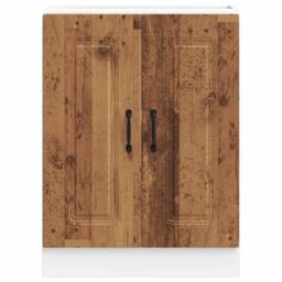 Berkfield Home Sink Base Cabinet Kalmar Old Wood 60x46x81.5 cm Engineered Wood in Brown - thumbnail 4