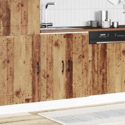 Berkfield Home Sink Base Cabinet Kalmar Old Wood 60x46x81.5 cm Engineered Wood in Brown - thumbnail 3