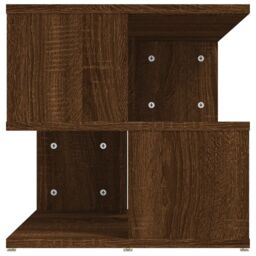 Berkfield Home Side Table Brown Oak 40x40x40 cm Engineered Wood - Size: 40 x 40 x 40 cm - thumbnail 4