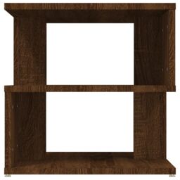 Berkfield Home Side Table Brown Oak 40x40x40 cm Engineered Wood - Size: 40 x 40 x 40 cm - thumbnail 3