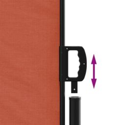 Berkfield Home Retractable Side Awning Terracotta 200x1200 cm in Orange - thumbnail 6