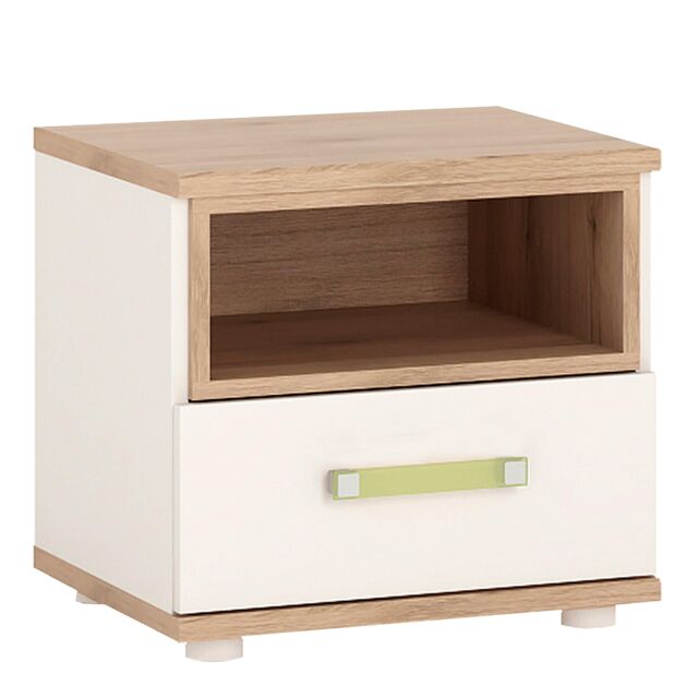 Furniture To Go 4KIDS 1 Drawer Bedside Cabinet in Light Beige - image 1
