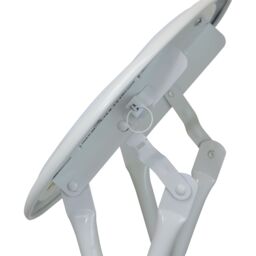 Harbour Housewares Padded Folding Stool in White - thumbnail 5