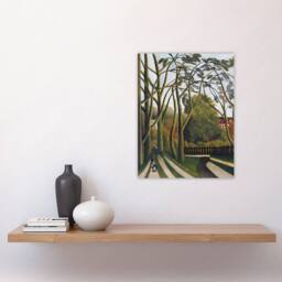 "Artery8 The Banks of the Bievre Rousseau Vintage Wall Art Print Poster in Green - Size: W12"" x H16""" - thumbnail 4