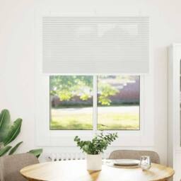 Berkfield Home Pleated Blind Light Grey 105x150 cm Fabric Width 104.4 cm Polyester - thumbnail 3