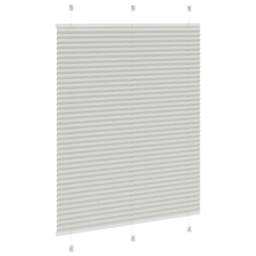 Berkfield Home Pleated Blind Light Grey 105x150 cm Fabric Width 104.4 cm Polyester - thumbnail 4