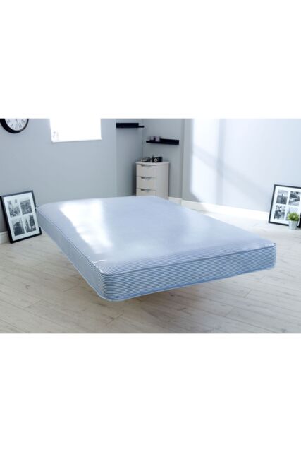 Starlight Beds Source 5 Contract Water-Resistant Mattress Durable Easy Clean Design in Blue - Size: EU Double - image 1