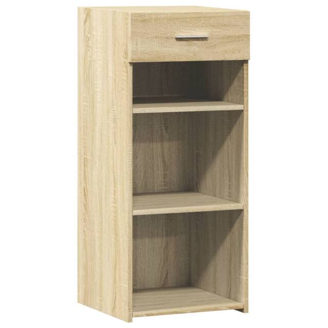 Berkfield Home Sideboard Sonoma Oak 40x42.5x93 cm Engineered Wood in Light Tan - image 1