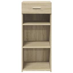 Berkfield Home Sideboard Sonoma Oak 40x42.5x93 cm Engineered Wood in Light Tan - thumbnail 4