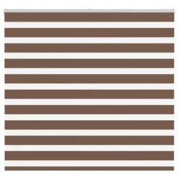 Berkfield Home Elegant Zebra Blind Brown 155x150 cm Fabric Width 150.9 cm Polyester - thumbnail 2