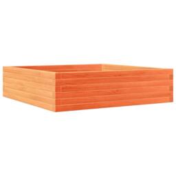 Berkfield Home Decorative Garden Planter Wax Brown 90x90x23 cm Solid Wood Pine - Size: 90 x 90 x 23 cm - thumbnail 7