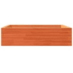 Berkfield Home Decorative Garden Planter Wax Brown 90x90x23 cm Solid Wood Pine - Size: 90 x 90 x 23 cm - thumbnail 6