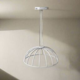 CGC Lighting Paraplu 2 White 90cm Hemisphere LED Ceiling Pendant - thumbnail 2