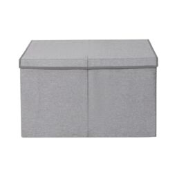 Xample Large Collapsible Storage Box Folding Jumbo Storage Chest Toys Kids Room Toy Box in Grey - thumbnail 5