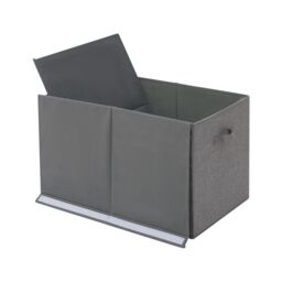 Xample Large Collapsible Storage Box Folding Jumbo Storage Chest Toys Kids Room Toy Box in Grey - thumbnail 4