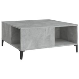 Berkfield Home Coffee Table Concrete Grey 80x80x36.5 cm Engineered Wood - thumbnail 2
