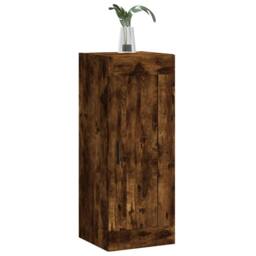 Berkfield Home Wall Mounted Cabinet Smoked Oak 34.5x34x90 cm Engineered Wood in Brown - thumbnail 4