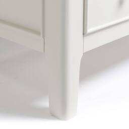FurnitureboxUK Belle 4 Drawer Solid Oak Wood & Cream Chest of Drawers - thumbnail 8