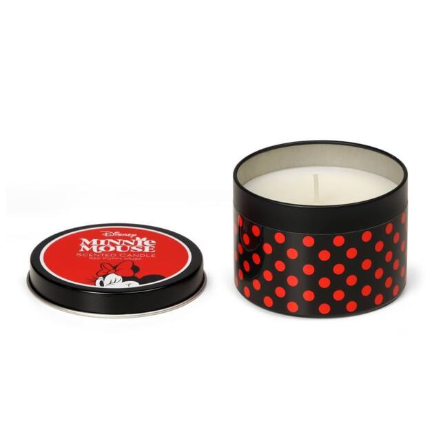 Disney Minnie Mouse Scented Tin Candle 175g - Red Poppy Musk in Black - Size: Medium - image 1
