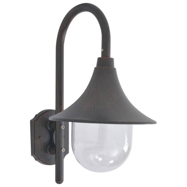 Berkfield Home Garden Wall Lamp E27 42 cm Aluminium Bronze - image 1