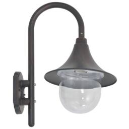Berkfield Home Garden Wall Lamp E27 42 cm Aluminium Bronze - thumbnail 3
