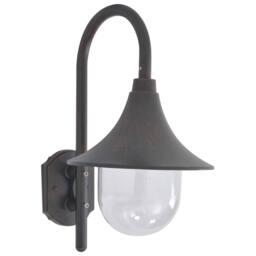 Berkfield Home Garden Wall Lamp E27 42 cm Aluminium Bronze - thumbnail 1