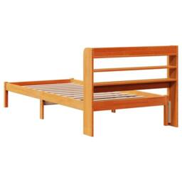 Berkfield Home Bed Frame with Headboard without Mattress Wax Brown 100x200 cm - thumbnail 8