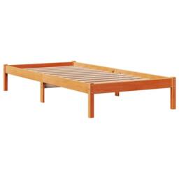 Berkfield Home Bed Frame with Headboard without Mattress Wax Brown 100x200 cm - thumbnail 6