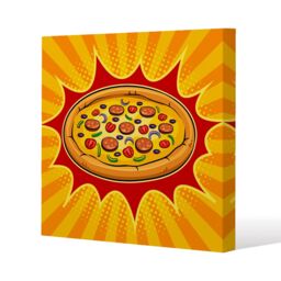 Benjamin Tate Design art retro (Canvas Print) / 127 x 127 x 4cm in Natural - Size: 127 x 127 x 4 cm - thumbnail 1