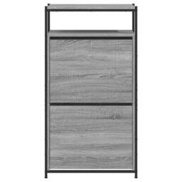 Berkfield Home Shoe Cabinet Grey Sonoma 60x34x112 Engineered Wood - thumbnail 5