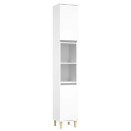 Berkfield Home 3 Piece Bathroom Furniture Set White Engineered Wood - thumbnail 5