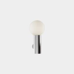 Netlighting Mist Single Bathroom Wall Light Chrome E14 in Silver - thumbnail 1