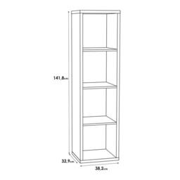 Wyld Haus Shanghai Matt White 4 Cube Storage Unit 4 Shelves - thumbnail 6