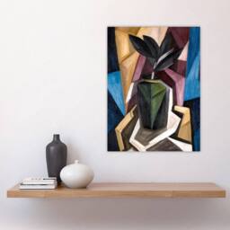 "Artery8 Rubber Plant Abstract Painting Hartley Wall Art Poster Print - Size: W24"" x H32""" - thumbnail 4