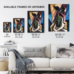 "Artery8 Rubber Plant Abstract Painting Hartley Wall Art Poster Print - Size: W24"" x H32""" - thumbnail 3
