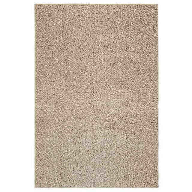 Berkfield Home Rug ZIZUR Beige 140x200 cm Jute Look Indoor & Outdoor - Size: Medium - image 1