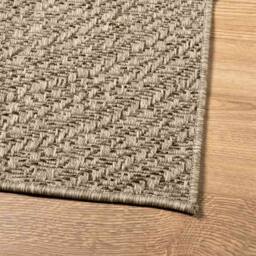 Berkfield Home Rug ZIZUR Beige 140x200 cm Jute Look Indoor & Outdoor - Size: Medium - thumbnail 6