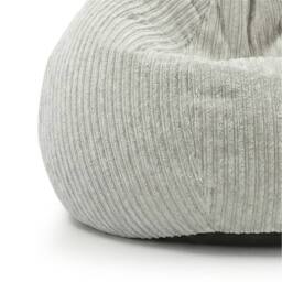 rucomfy Beanbags rucomfy Jumbo Cord Slouchbag - Indoor Classic Bean Bag for Adults in Light Grey - thumbnail 7
