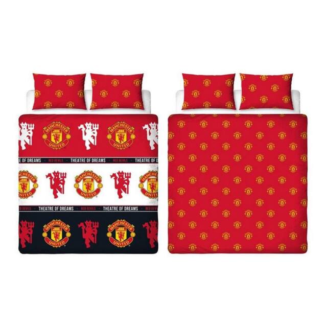 Manchester United FC Theatre of Dreams Duvet Set in Dark Red - Size: Single - image 1