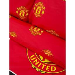 Manchester United FC Theatre of Dreams Duvet Set in Dark Red - Size: Single - thumbnail 3