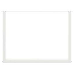 Berkfield Home Coffee Table Legs U-Shaped 2 pcs White 100x(72-73) cm Steel - thumbnail 5