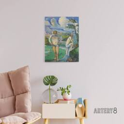 "Artery8 Bathers at Rest Oil Painting Paul Cezanne Canvas Wall Art Print - Size: W12"" x H16""" - thumbnail 3