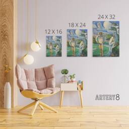 "Artery8 Bathers at Rest Oil Painting Paul Cezanne Canvas Wall Art Print - Size: W12"" x H16""" - thumbnail 4